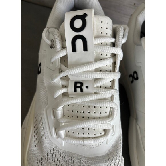 On THE ROGER Pro Undyed-White / Black Men's Tennis Shoes Roger Federer Size 12.5 - Picture 6 of 12